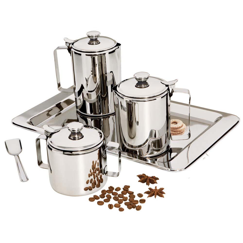 Conjunto Para Chá, Café E Leite Aço Inox 7 Peças Art'inox